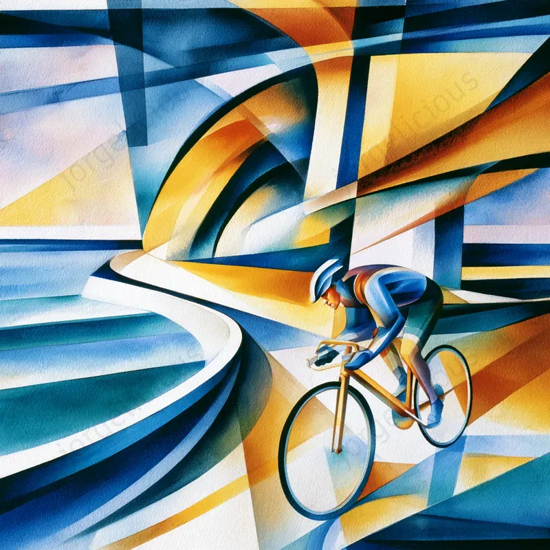 Abstract Geometric Watercolor Art