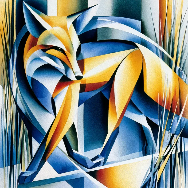 Abstract Geometric Watercolor Art