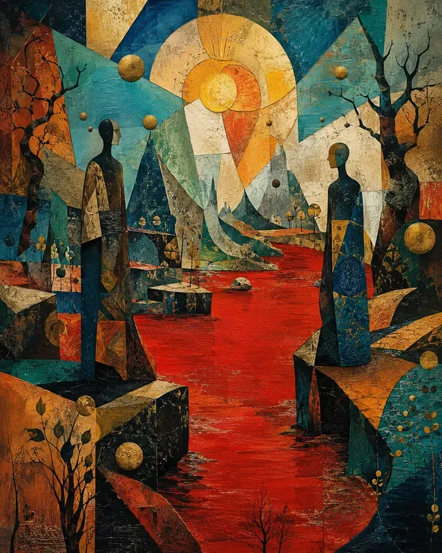 Surreal Cubist Dreamscapes