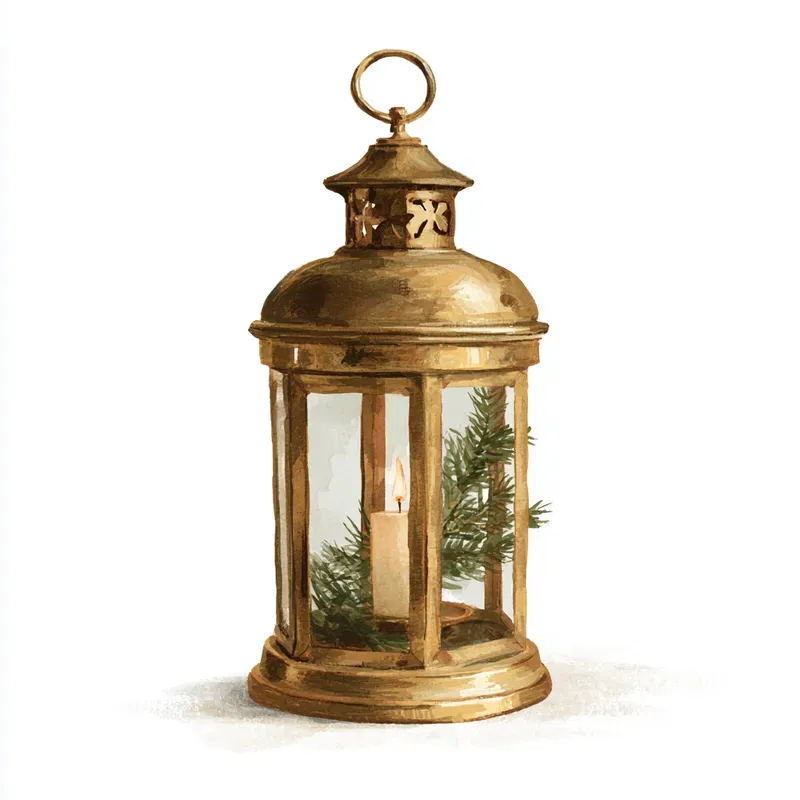 Oldfashioned Christmas Object Cliparts