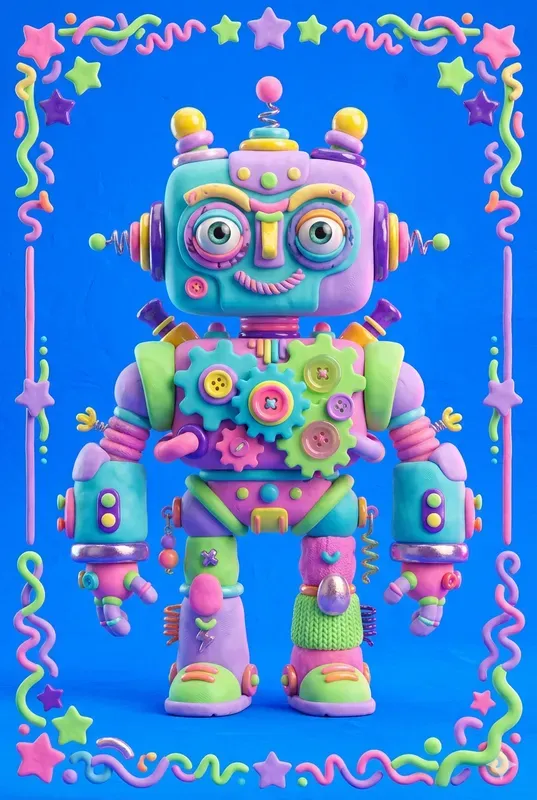 3D Clay Pop Surrealism Character Art