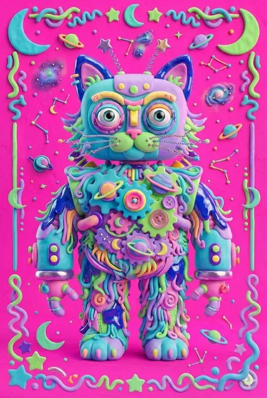 3D Clay Pop Surrealism Character Art