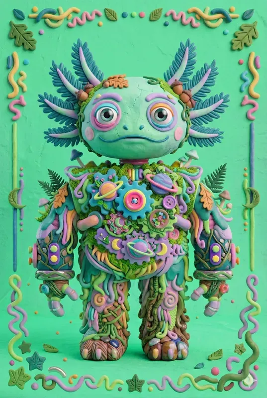 3D Clay Pop Surrealism Character Art