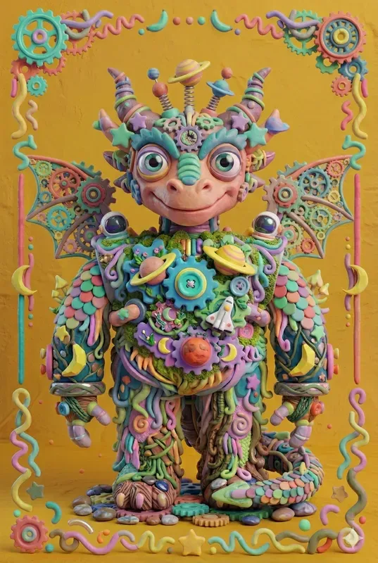 3D Clay Pop Surrealism Character Art