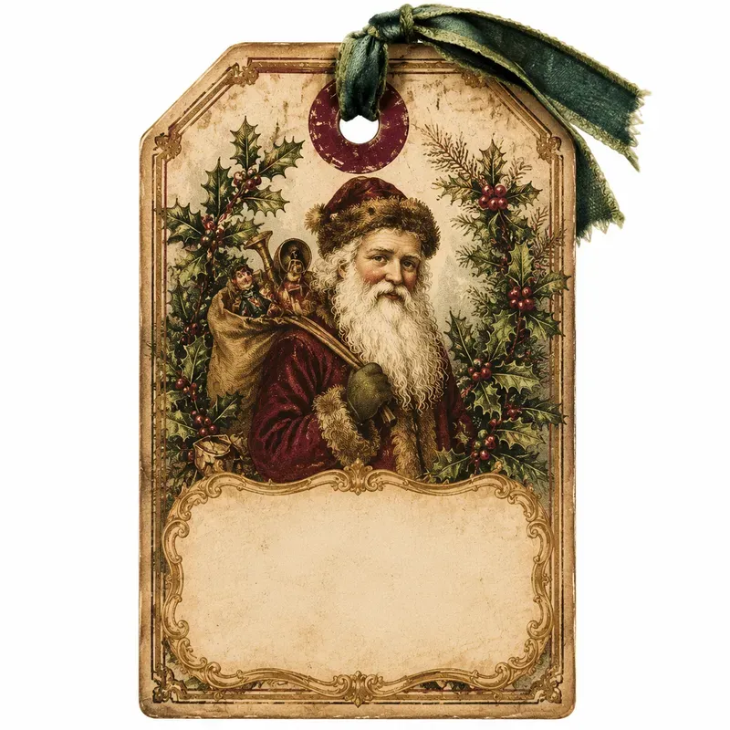 Christmas Gift Tag Ephemera