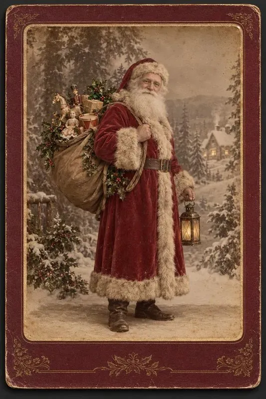Victorian Christmas Cabinet Card Photos