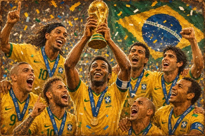 World Cup Football Champions Vintage Art