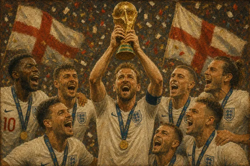 World Cup Football Champions Vintage Art