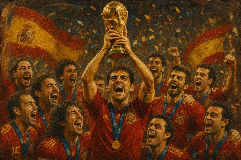 World Cup Football Champions Vintage Art