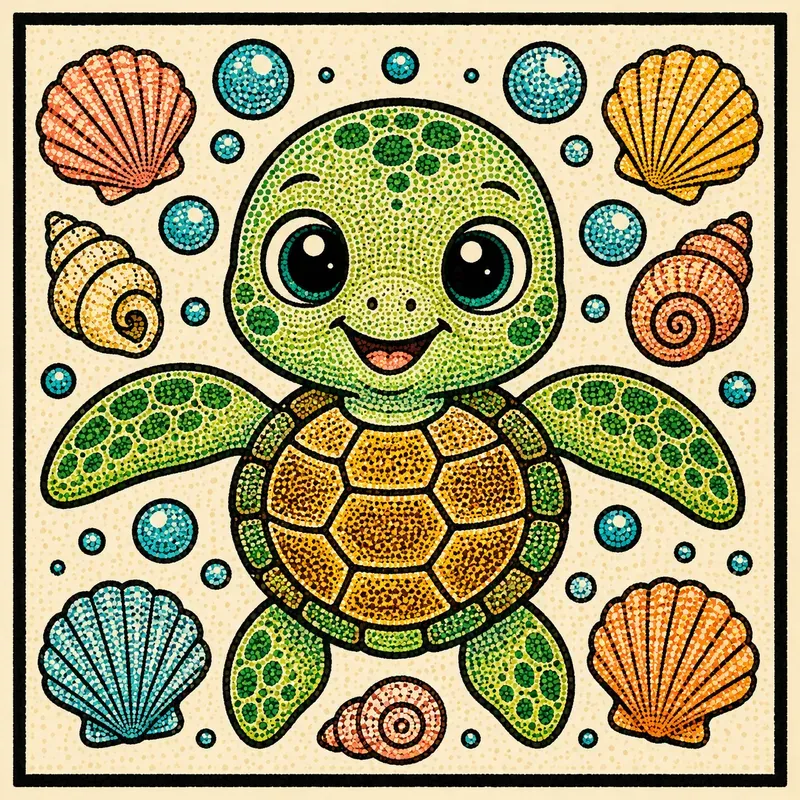 Whimsical Pointillism Character Creators