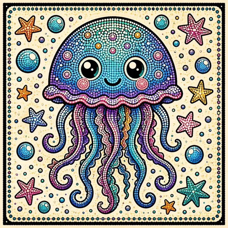 Whimsical Pointillism Character Creators