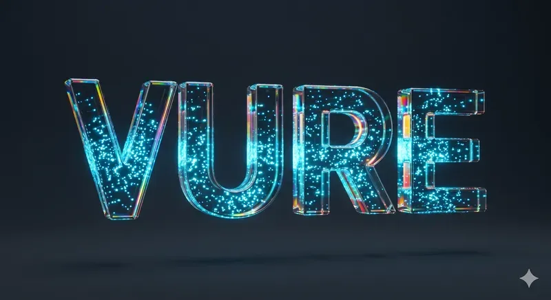 Minimalist 3D Floating Glass Text Designs