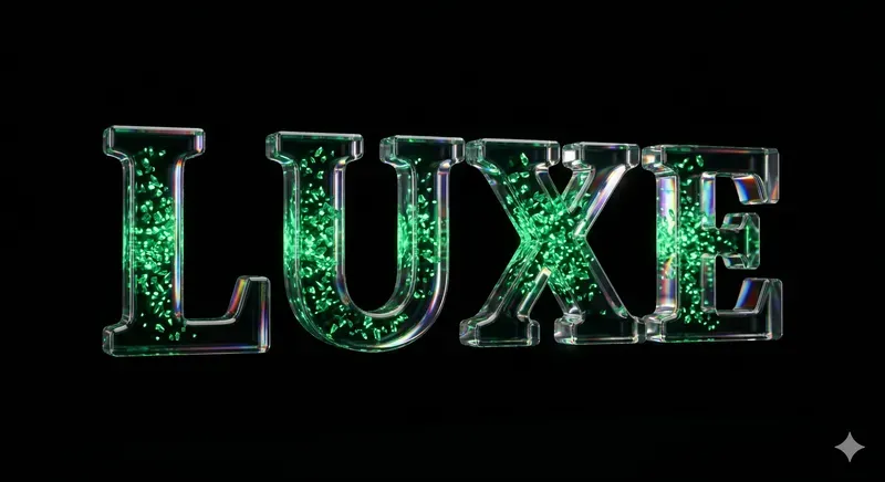 Minimalist 3D Floating Glass Text Designs