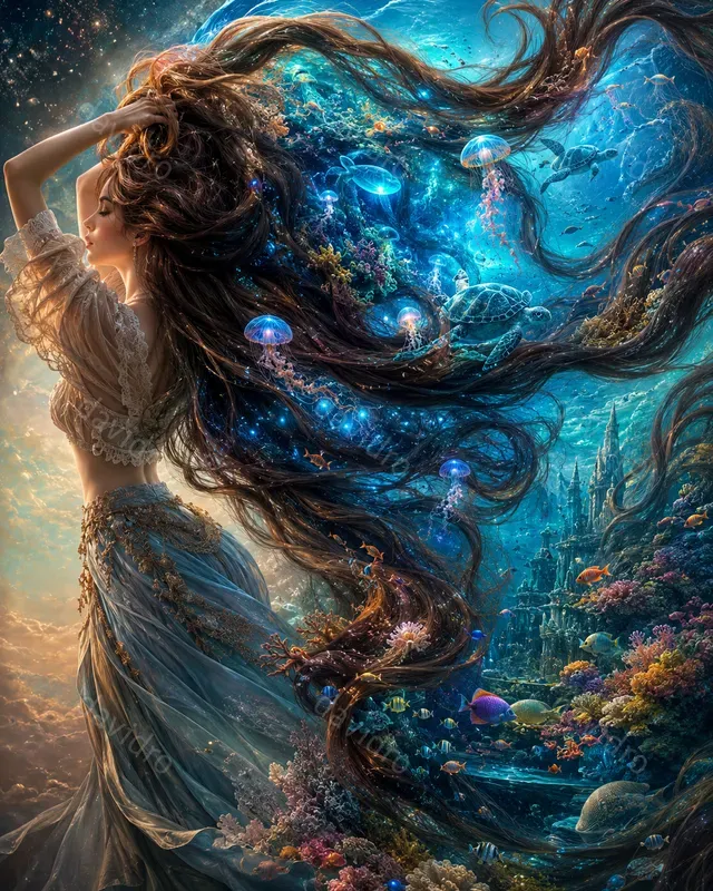 Surreal Hair Worlds