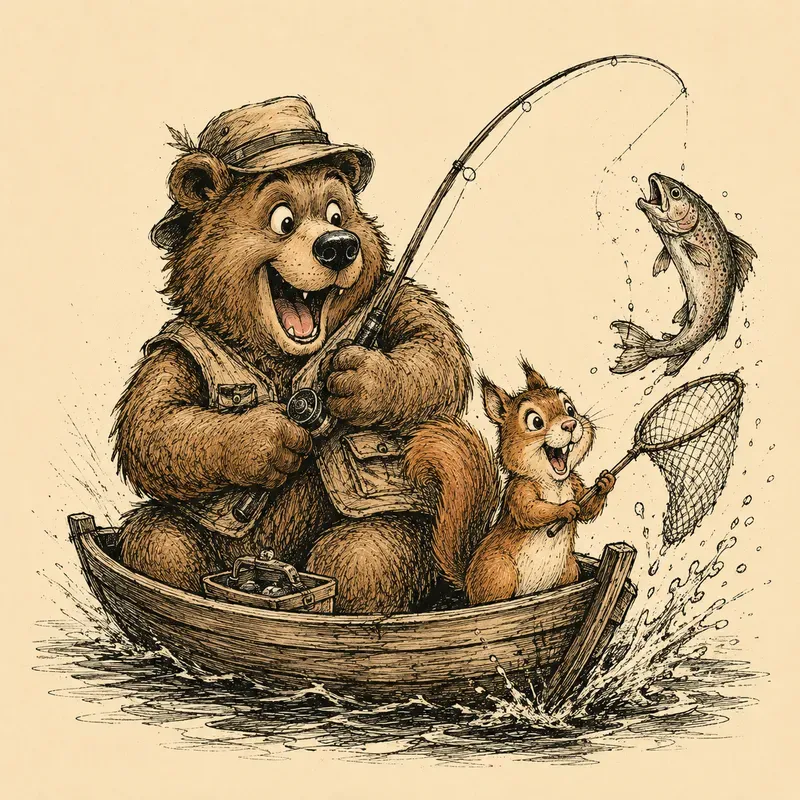 Vintage Cartoon Sketch Tshirts