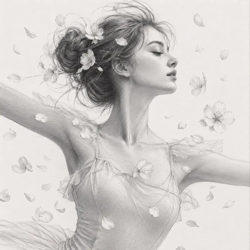 Elegant Pencil Portrait Sketches