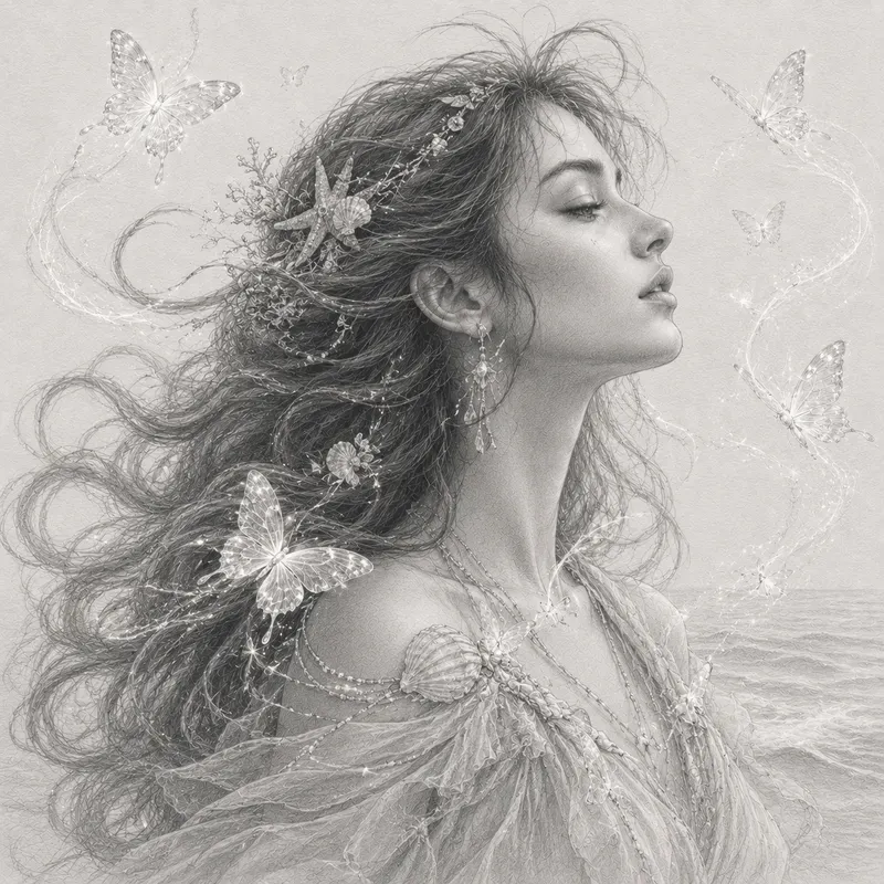 Elegant Pencil Portrait Sketches