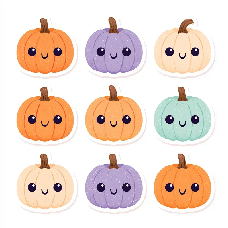 Halloween Kids Clipart Sticker Sets
