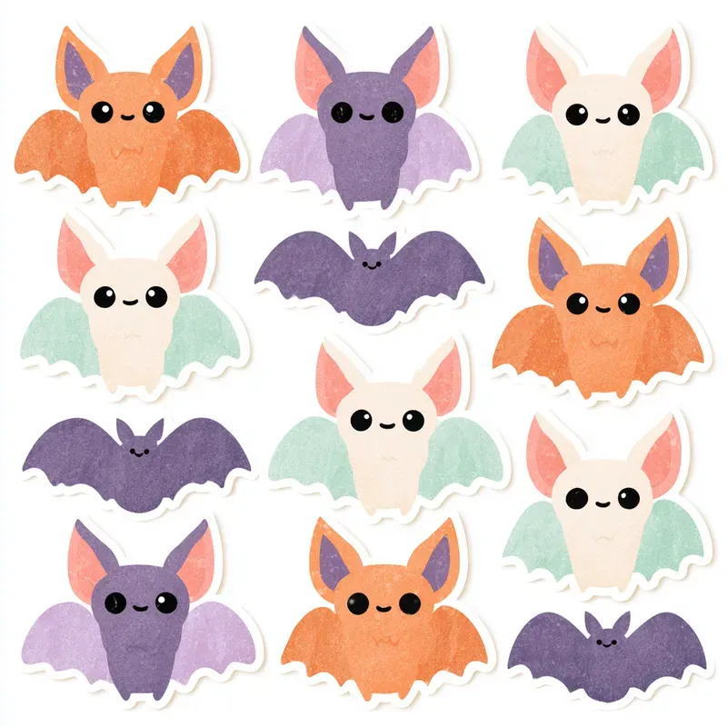 Halloween Kids Clipart Sticker Sets