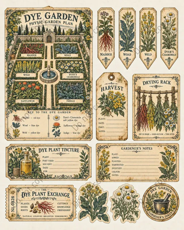 Herbal Physic Garden Ephemera