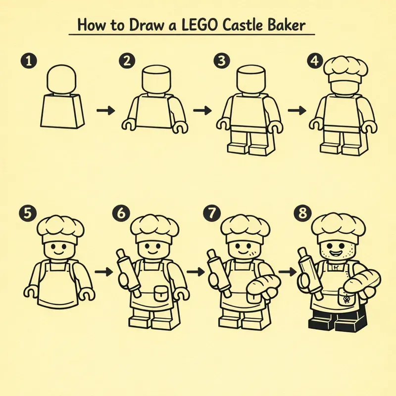 Lego Creature Blueprint Draw Guides