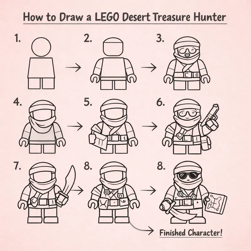 Lego Creature Blueprint Draw Guides