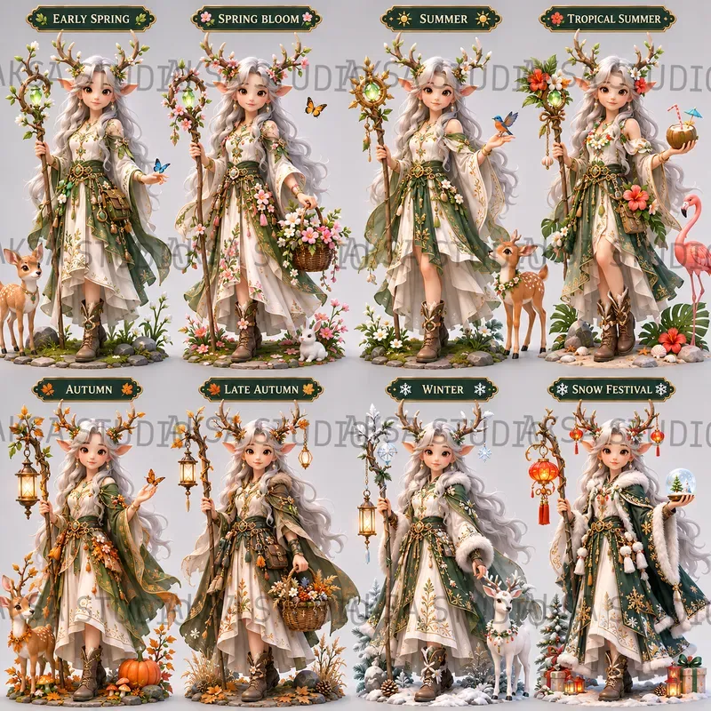 3D Character Seasonal Sheets