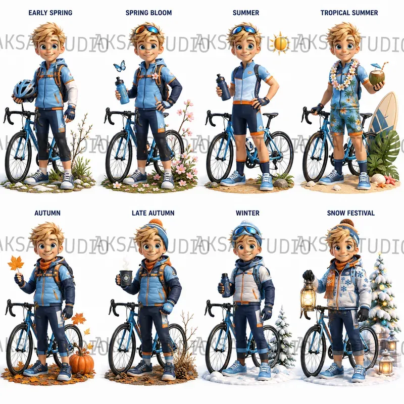 3D Character Seasonal Sheets