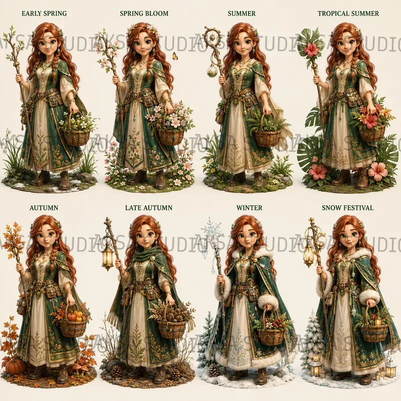 3D Character Seasonal Sheets