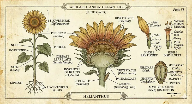 Vintage Botanical Anatomy Illustrations