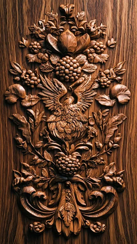 Detailed Wood Relief Engravings