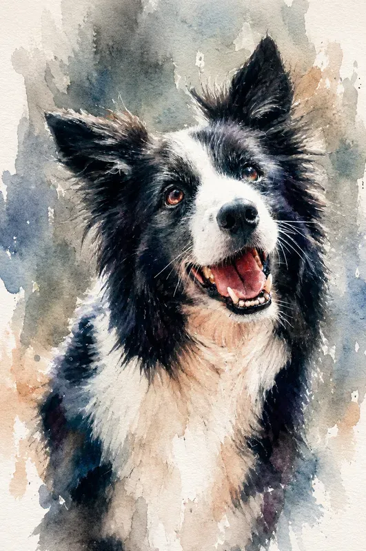 Photo To Watercolor Pet Portraits
