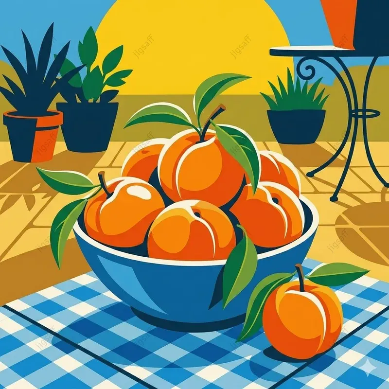 Midcentury Graphic Summer Illustrations