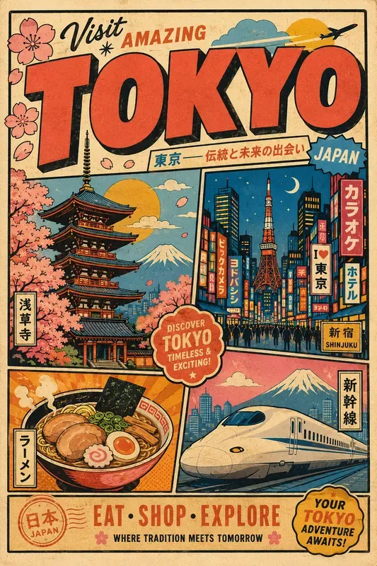 Retro Travel Poster Art Collections
