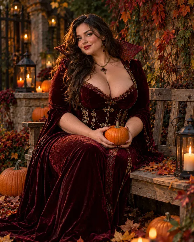 Authentic Curvy Halloween Portraits