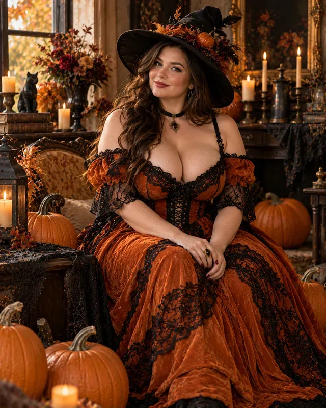 Authentic Curvy Halloween Portraits