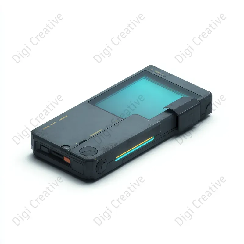 Cyberpunk Tech Objects Clipart