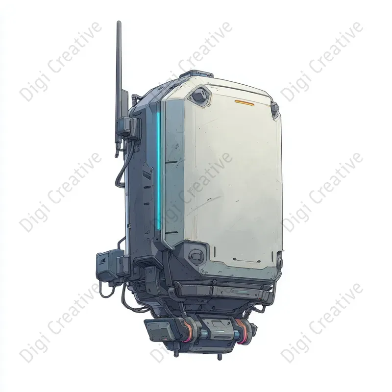 Cyberpunk Tech Objects Clipart