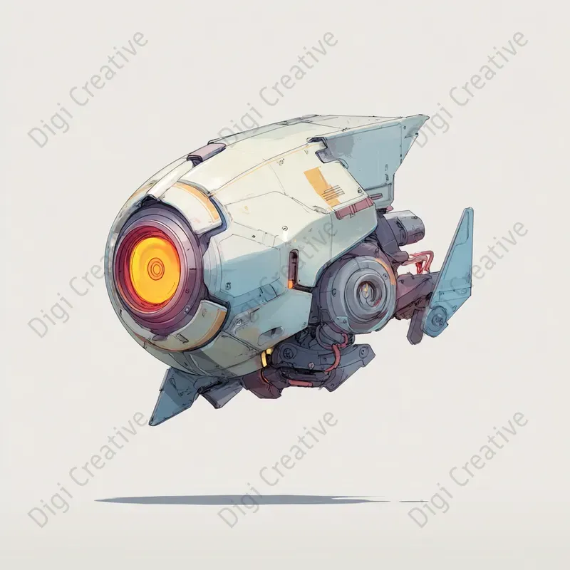 Cyberpunk Tech Objects Clipart