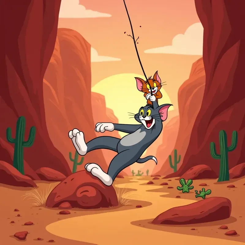 Tom Jerry Cartoon Illustrations