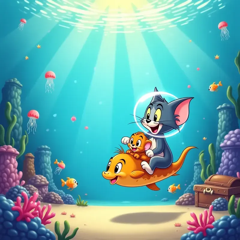 Tom Jerry Cartoon Illustrations
