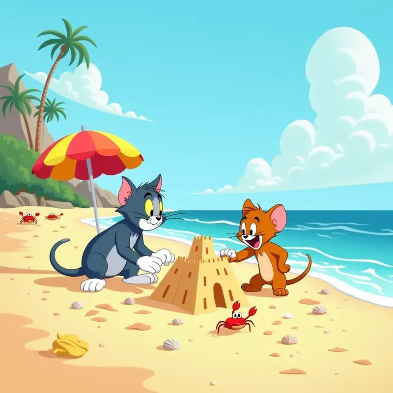 Tom Jerry Cartoon Illustrations