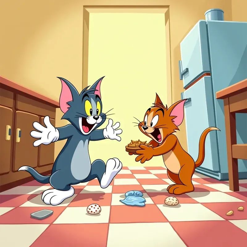 Tom Jerry Cartoon Illustrations