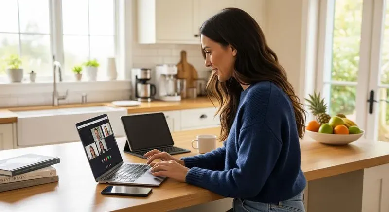 Photorealistic Remote Work Scene Generats