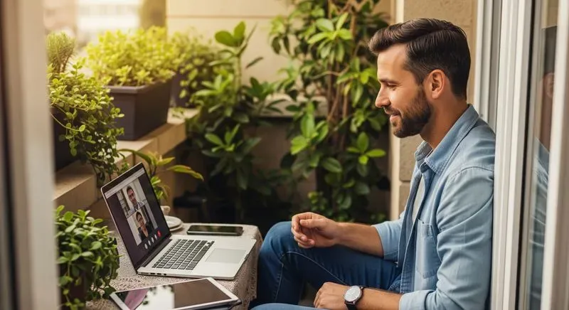 Photorealistic Remote Work Scene Generats
