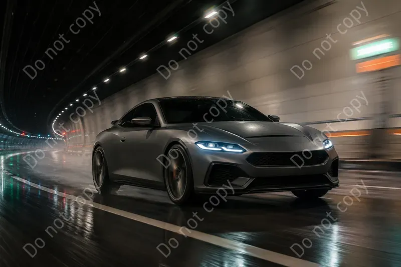 Cinematic Driving Scene Photos