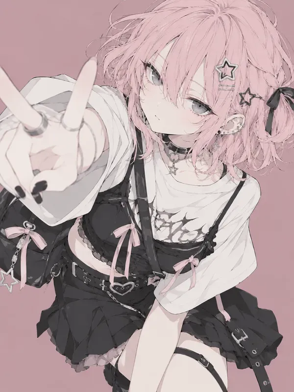 Simple Flat Anime Illustrations