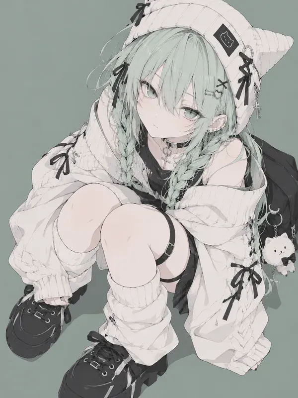 Simple Flat Anime Illustrations
