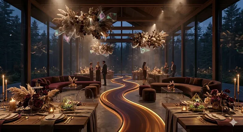 Boho Tech Event Venue Visuals