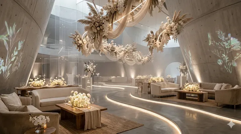 Boho Tech Event Venue Visuals